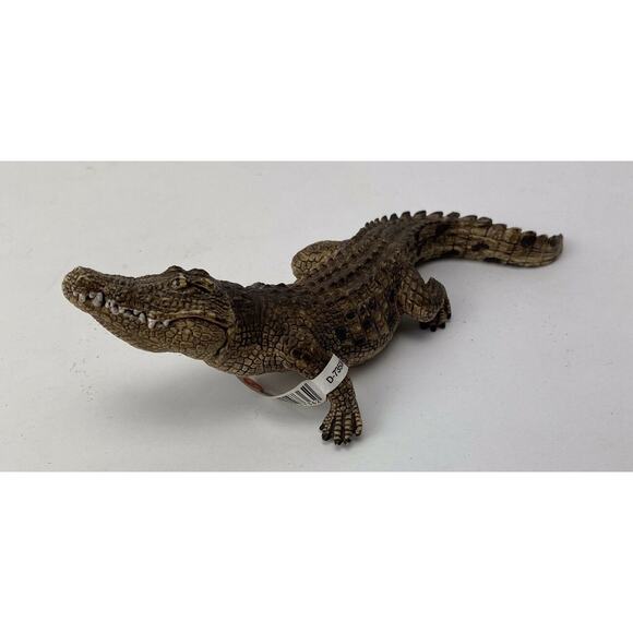 Schleich Alligator Crocodile 7” Figure With Movable Jaw D-73527 2014 Great NEW - Picture 1 of 7